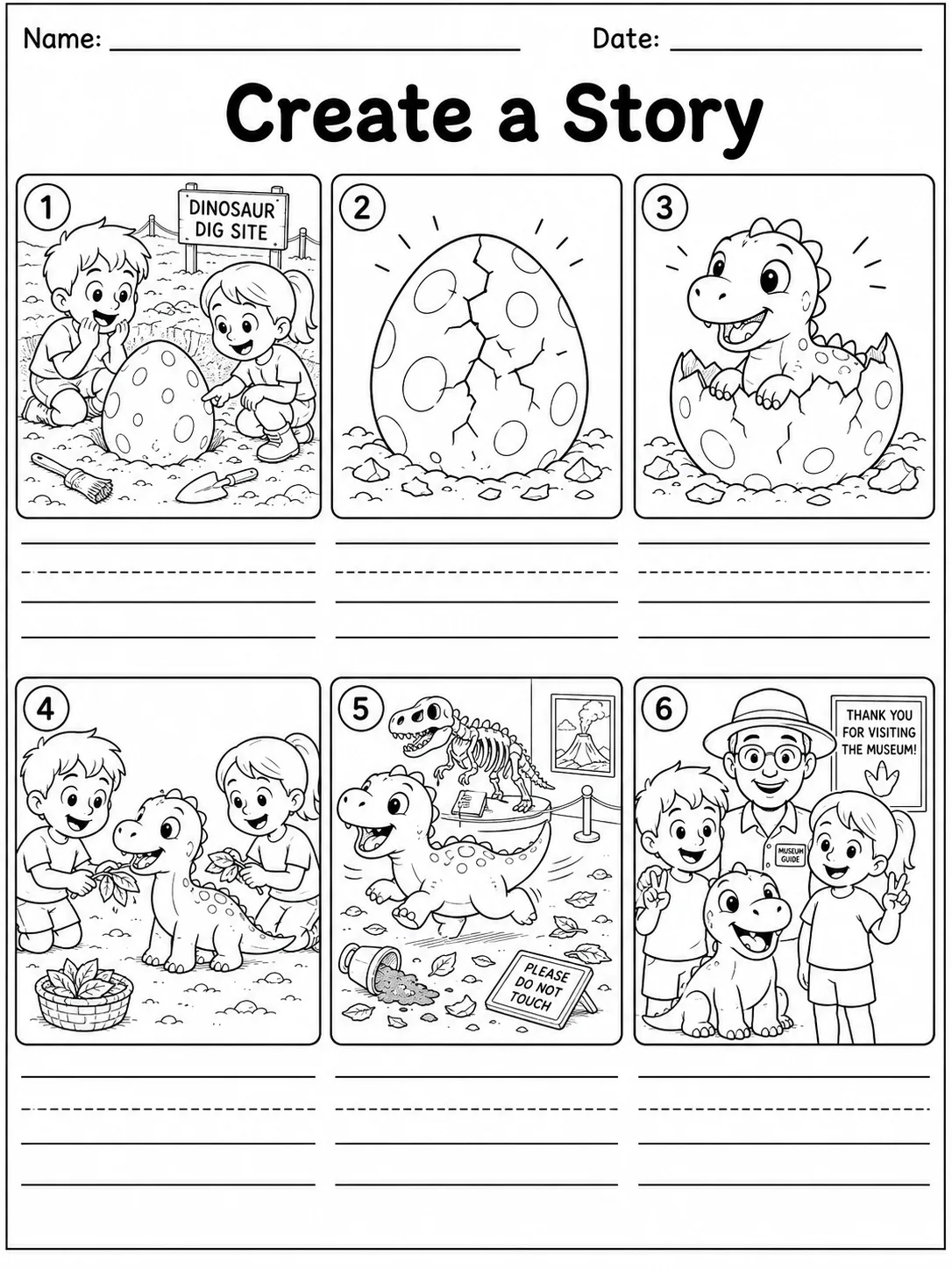 Create a Story Worksheet Pack - Set 2 page 10 printable worksheet preview