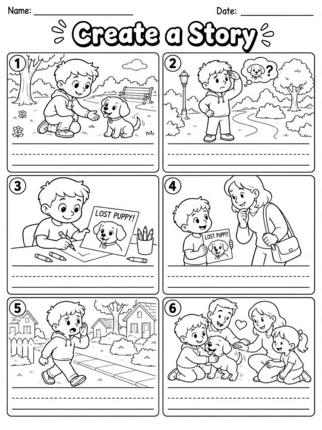 Create a Story Worksheet Pack - Set 4