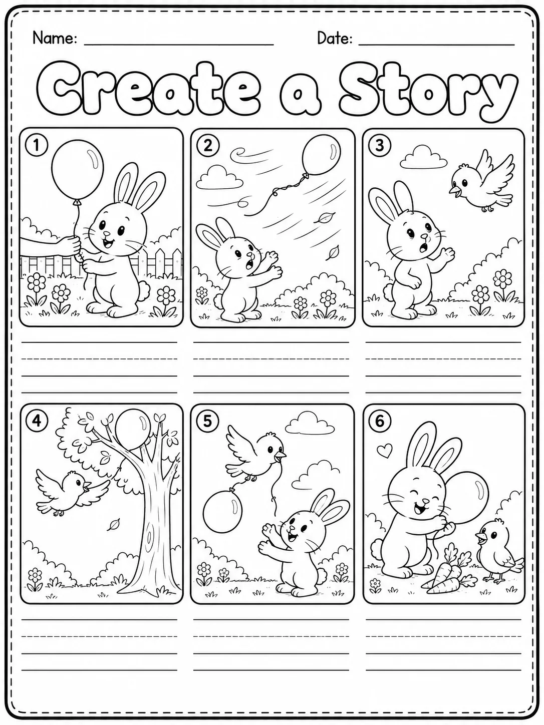 Create a Story ๐ฅ Worksheet Pack - Set 5 page 3 printable worksheet preview