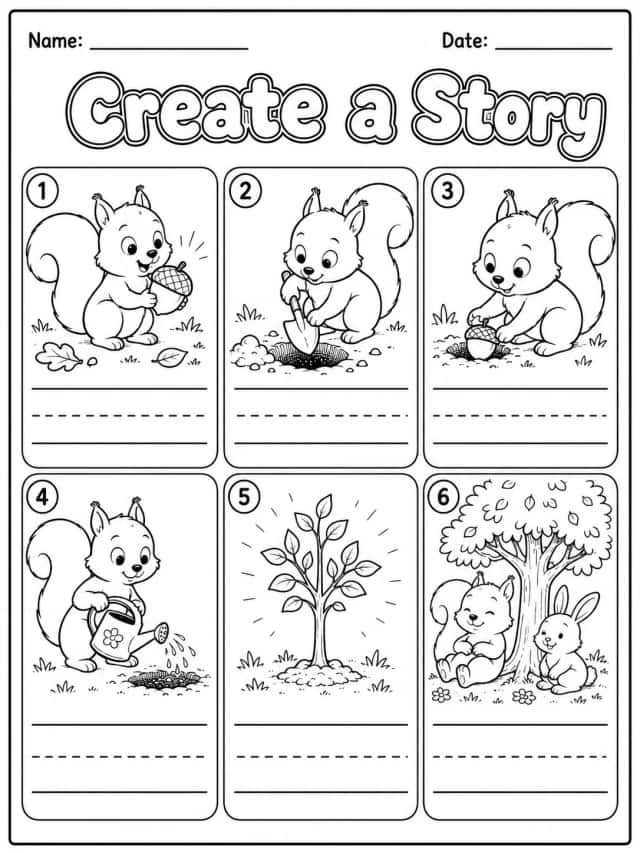 Create a Story Worksheet Pack - Set 6