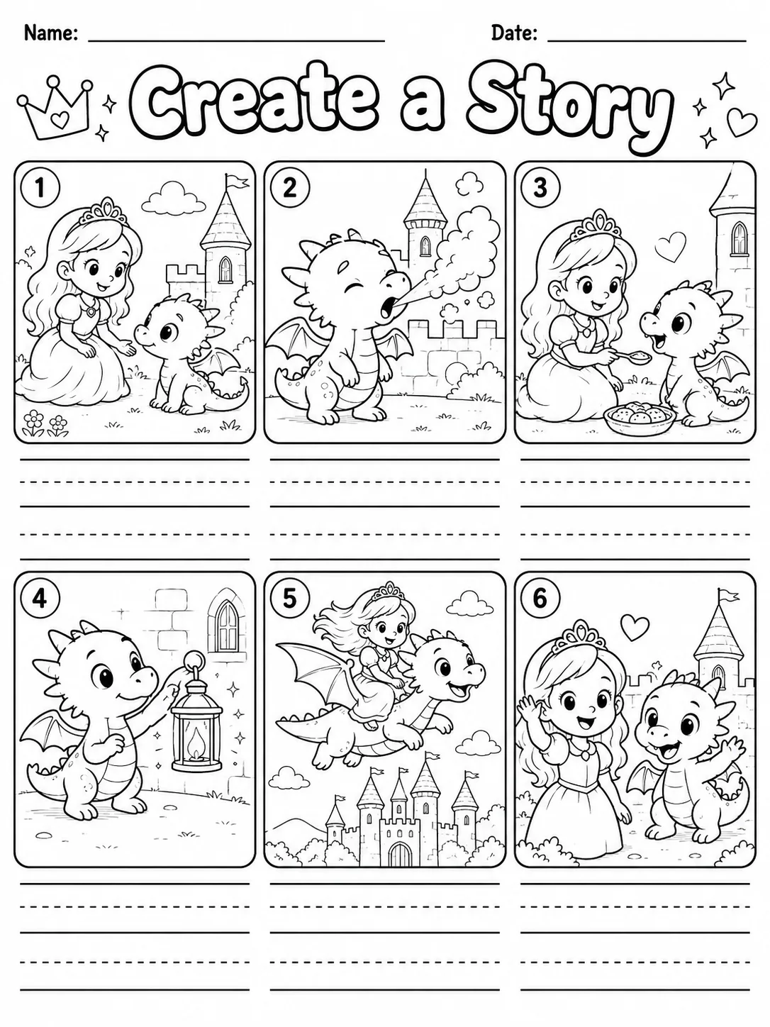 Create a Story Worksheet Pack - Set 6 page 6 printable worksheet preview