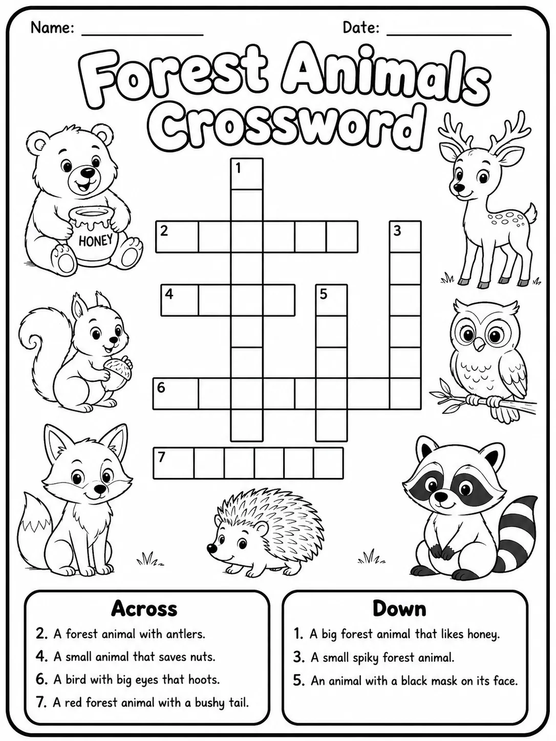 Dinosaurs Crossword Worksheet Pack page 3 printable worksheet preview