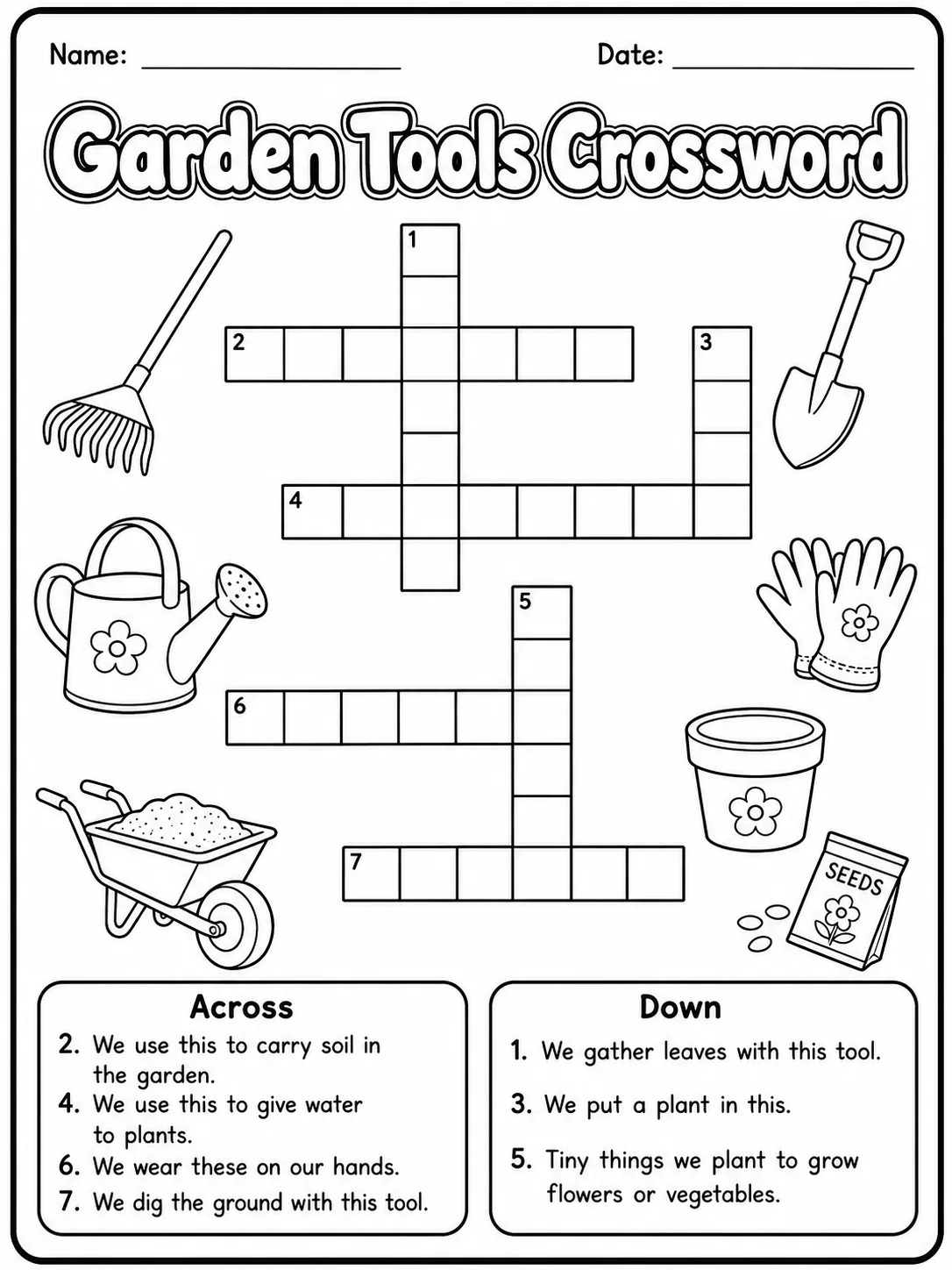 Dinosaurs Crossword Worksheet Pack page 6 printable worksheet preview