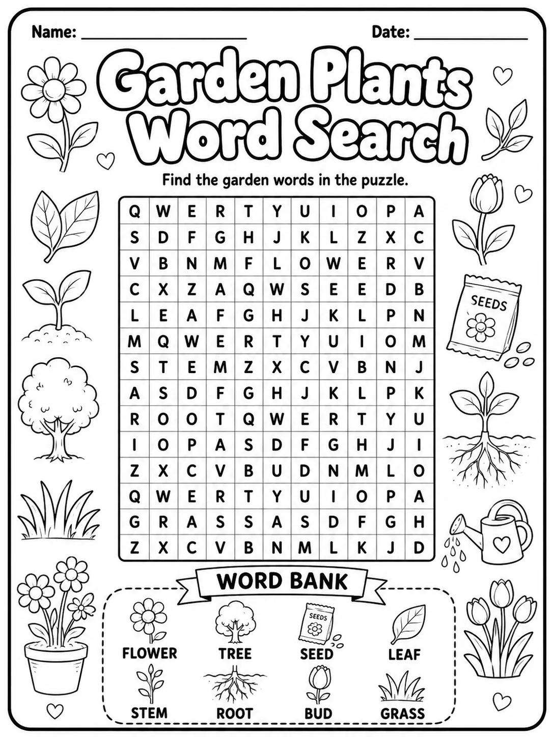 Family Members Word Search Worksheet Pack page 5 printable worksheet preview