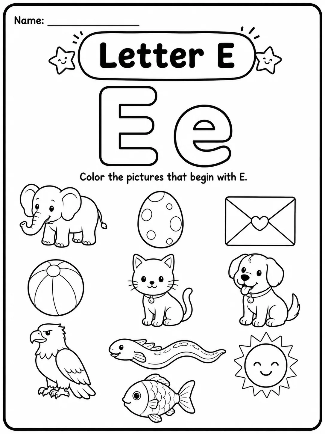 Letter A Worksheet Pack page 5 printable worksheet preview
