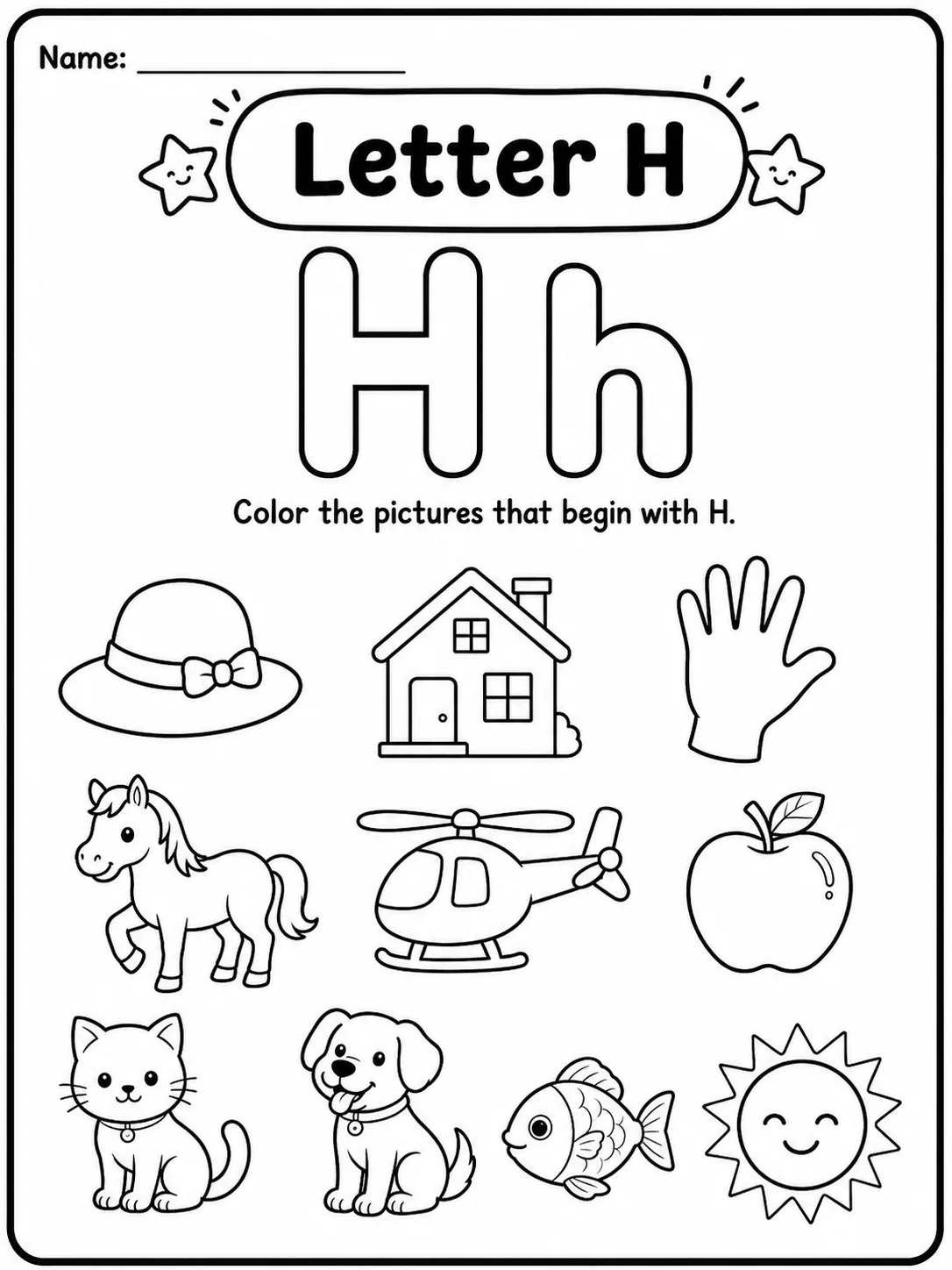 Letter A Worksheet Pack page 8 printable worksheet preview