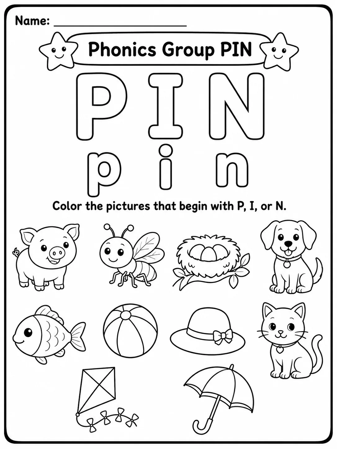 Phonics Group SAT Worksheet Pack page 2 printable worksheet preview