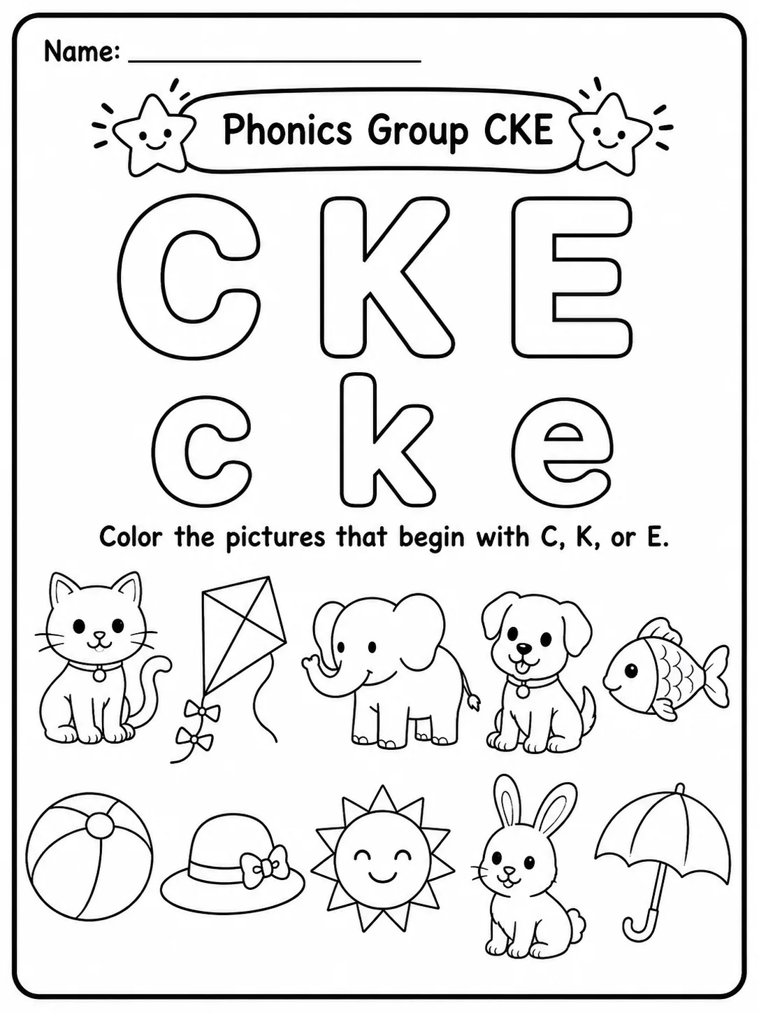 Phonics Group SAT Worksheet Pack page 3 printable worksheet preview