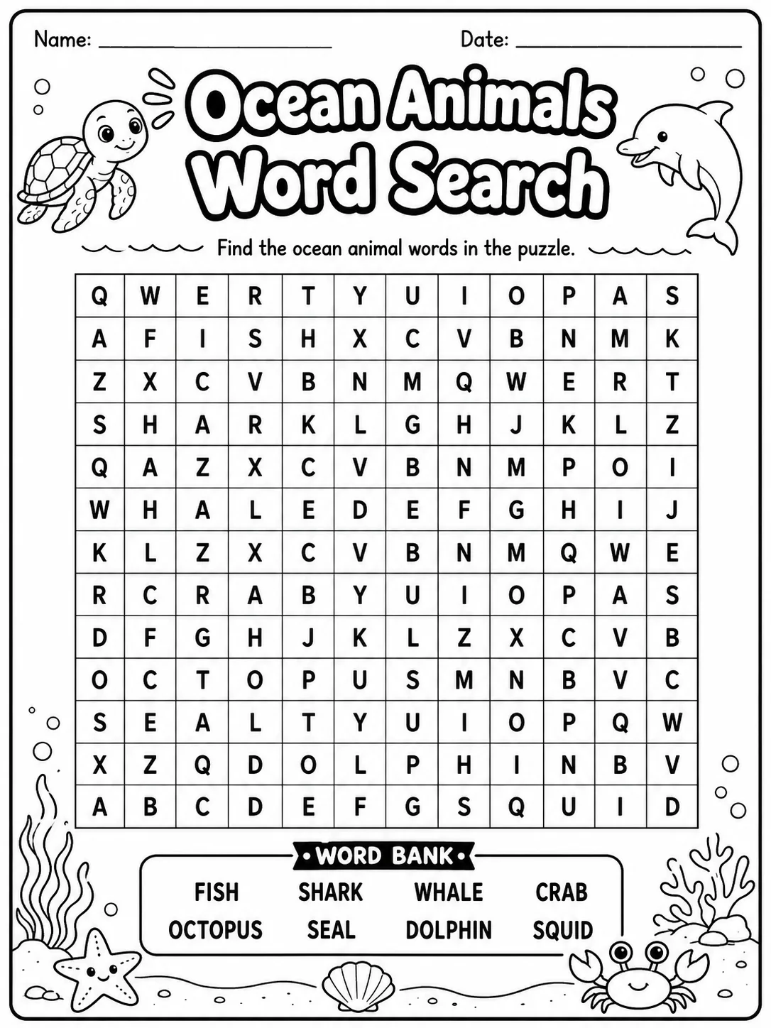 Picture Crossword - Blend BL Worksheet Pack page 9 printable worksheet preview