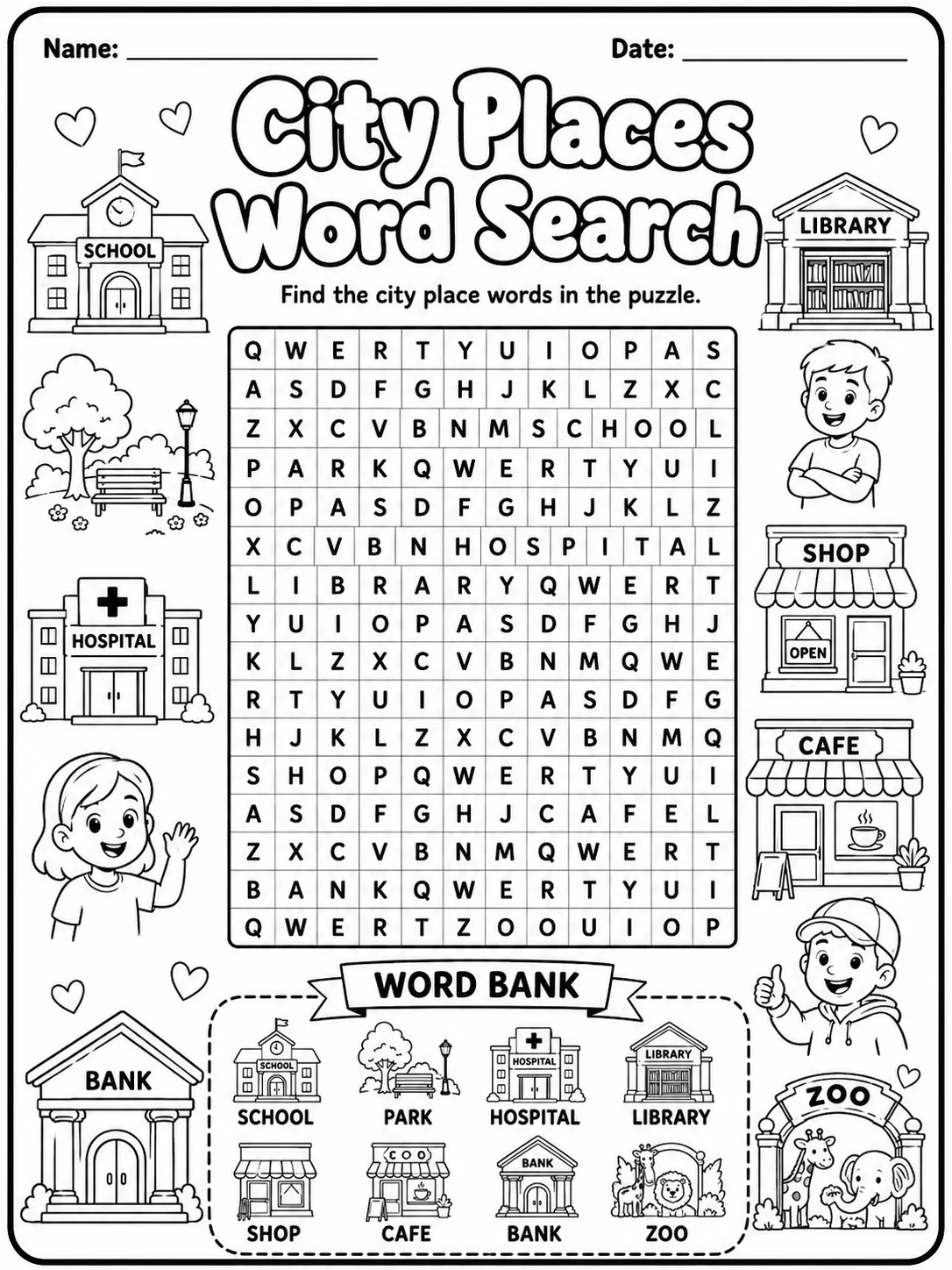 Picture Crossword - Blend BL Worksheet Pack page 10 printable worksheet preview