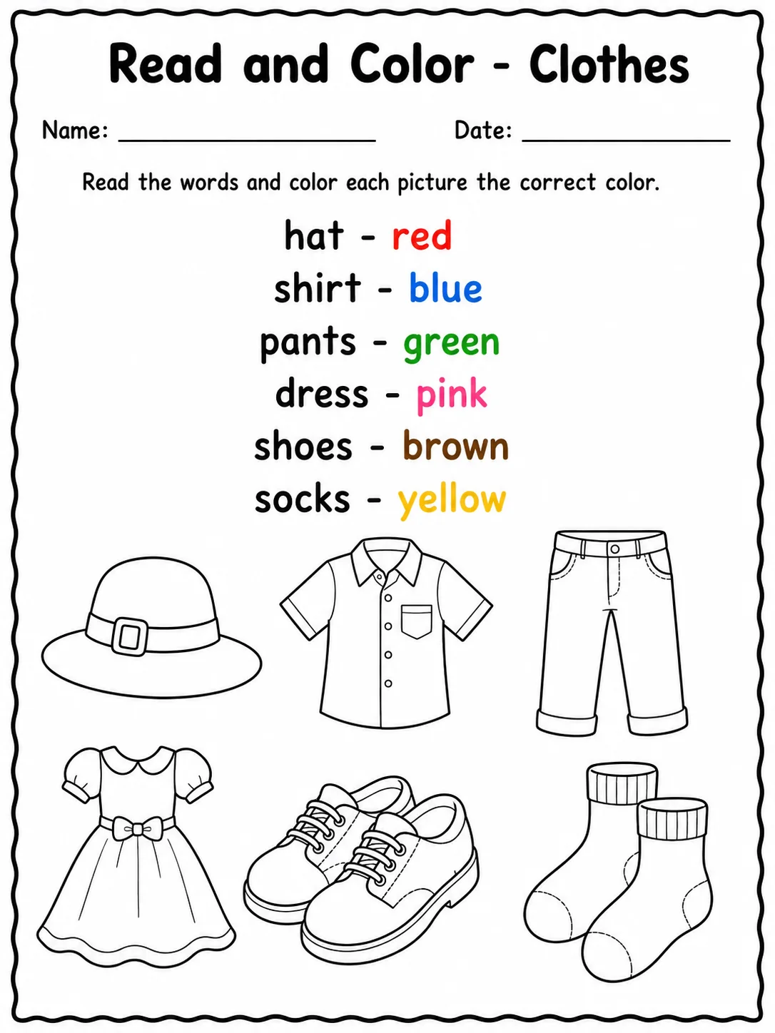 Read and Color - Farm Animals Worksheet Pack page 8 printable worksheet preview
