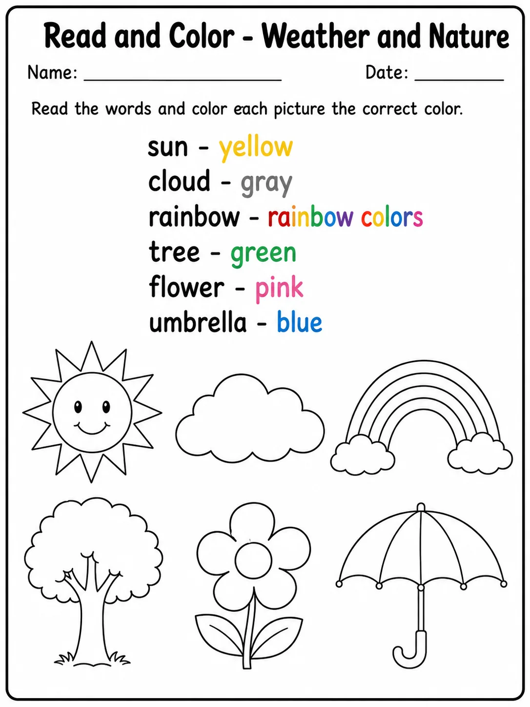 Read and Color - Farm Animals Worksheet Pack page 9 printable worksheet preview
