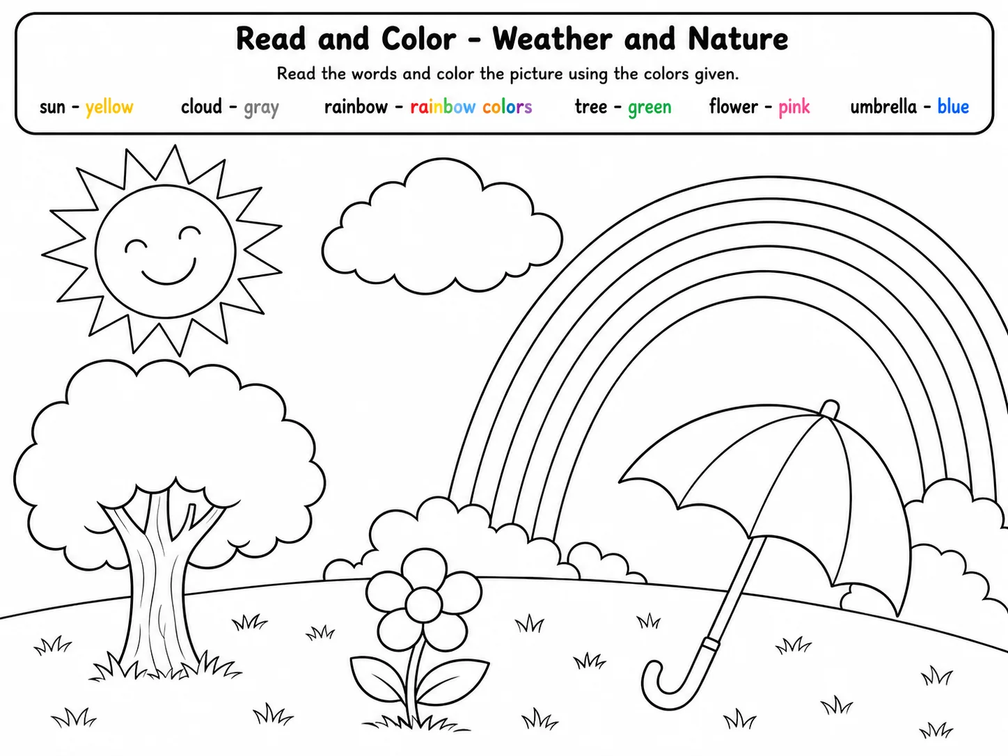 Read and Color - Farm Animals Worksheet Pack - Set 2 page 9 printable worksheet preview