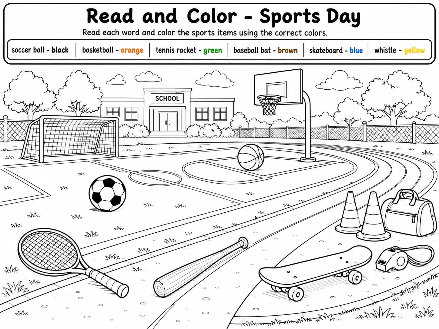 Read and Color - Forest Animals Worksheet Pack page 6 printable worksheet preview