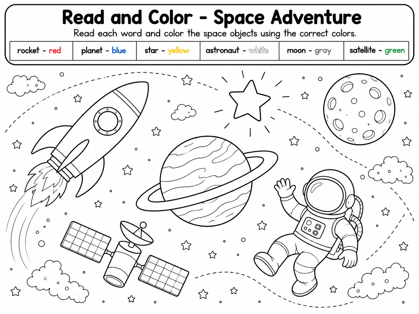 Read and Color - Forest Animals Worksheet Pack page 9 printable worksheet preview