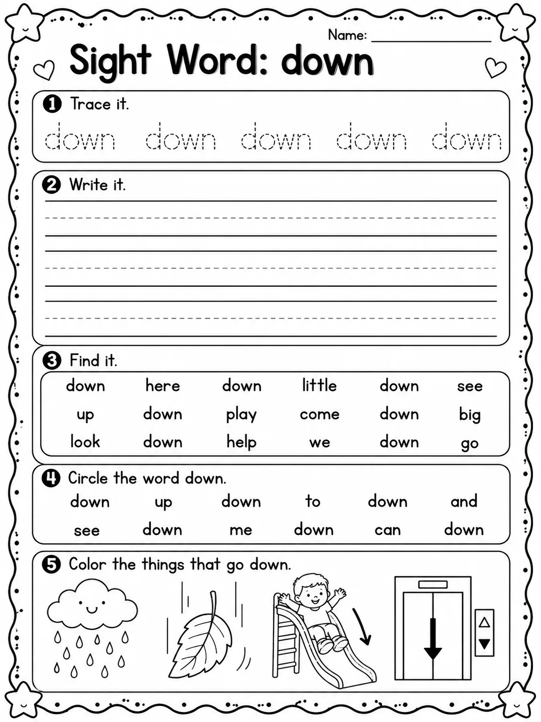 Sight Word: can Worksheet Pack page 8 printable worksheet preview