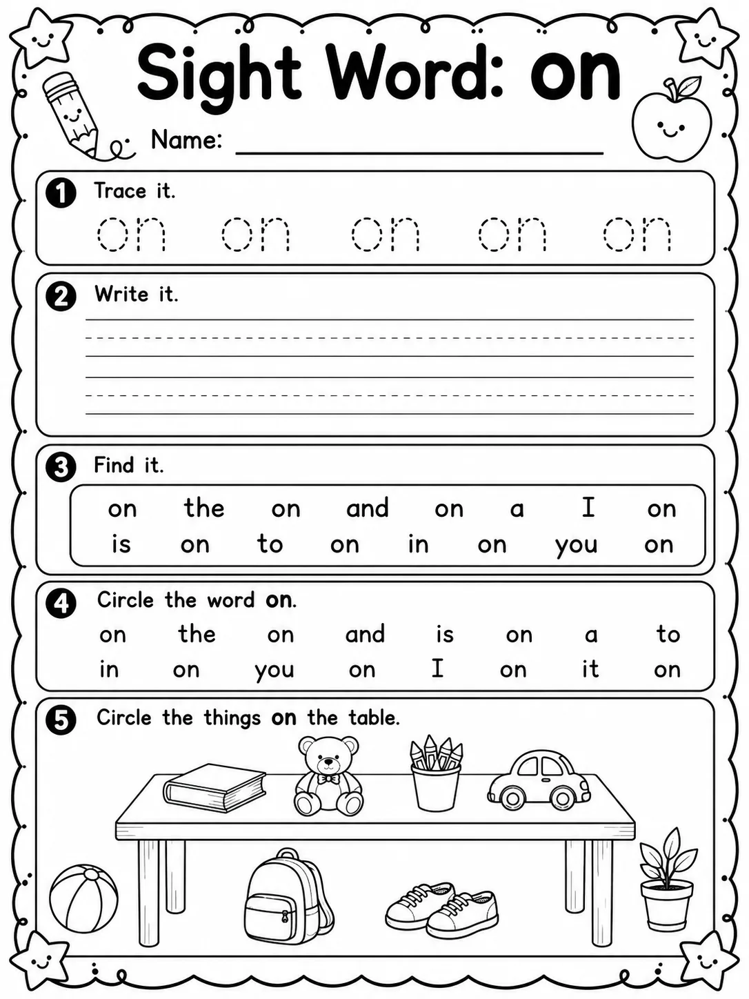 Sight Word: my Worksheet Pack page 6 printable worksheet preview