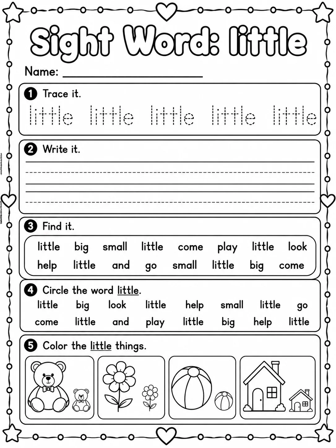 Sight Word: my Worksheet Pack page 9 printable worksheet preview