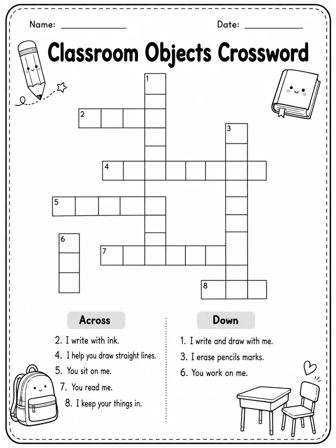 Spot the Difference Worksheet Pack - Set 4 page 8 printable worksheet preview