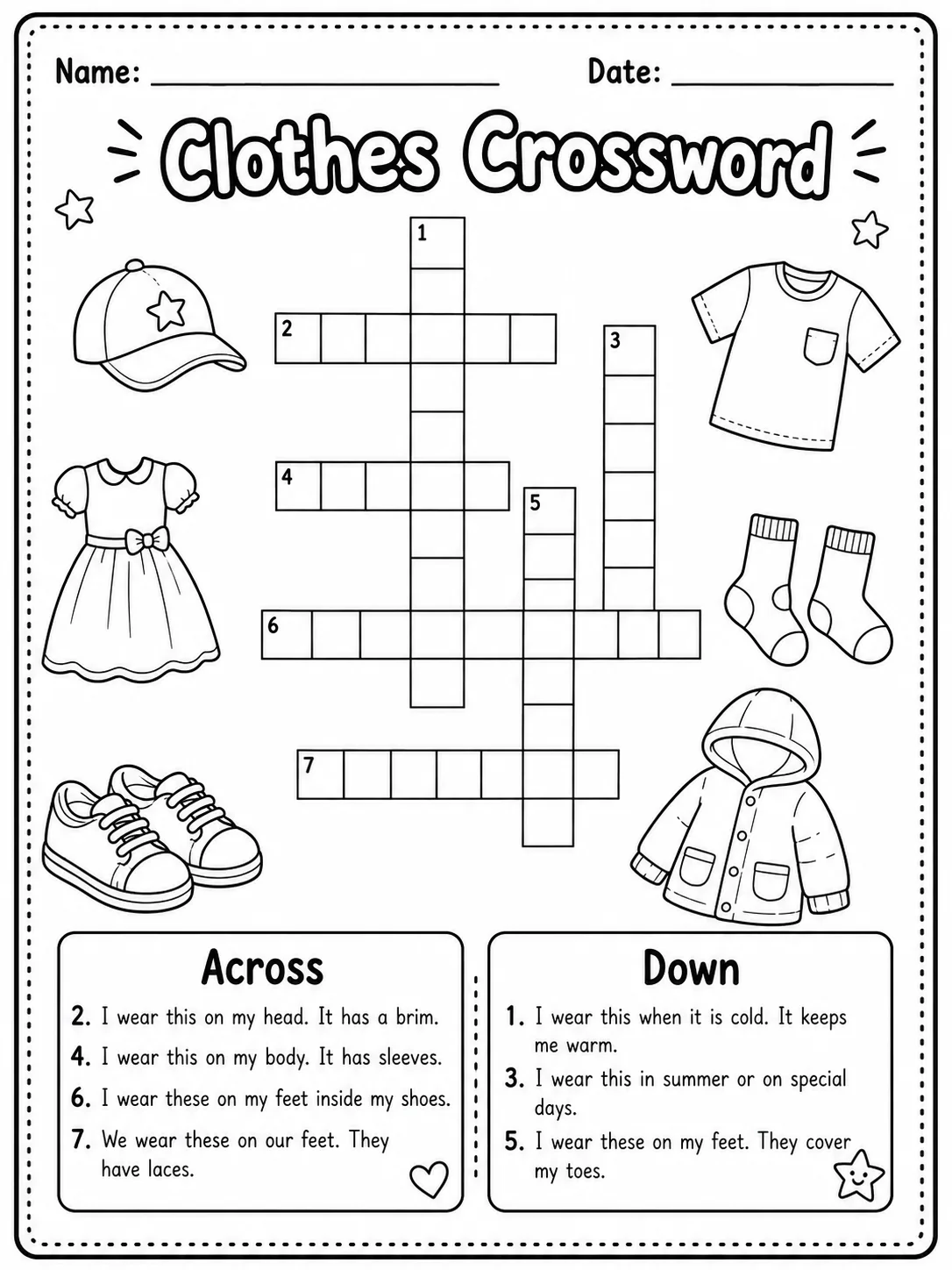 Farm Animals Crossword Worksheet Pack page 8 printable worksheet preview
