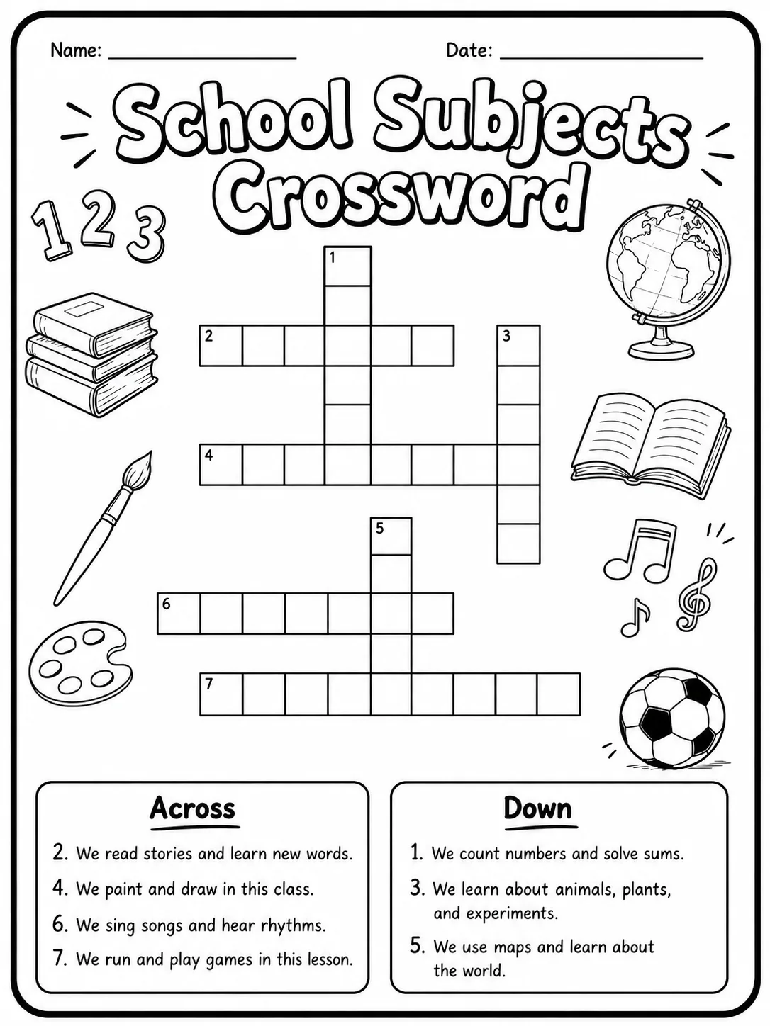 Family Members Crossword Worksheet Pack page 4 printable worksheet preview