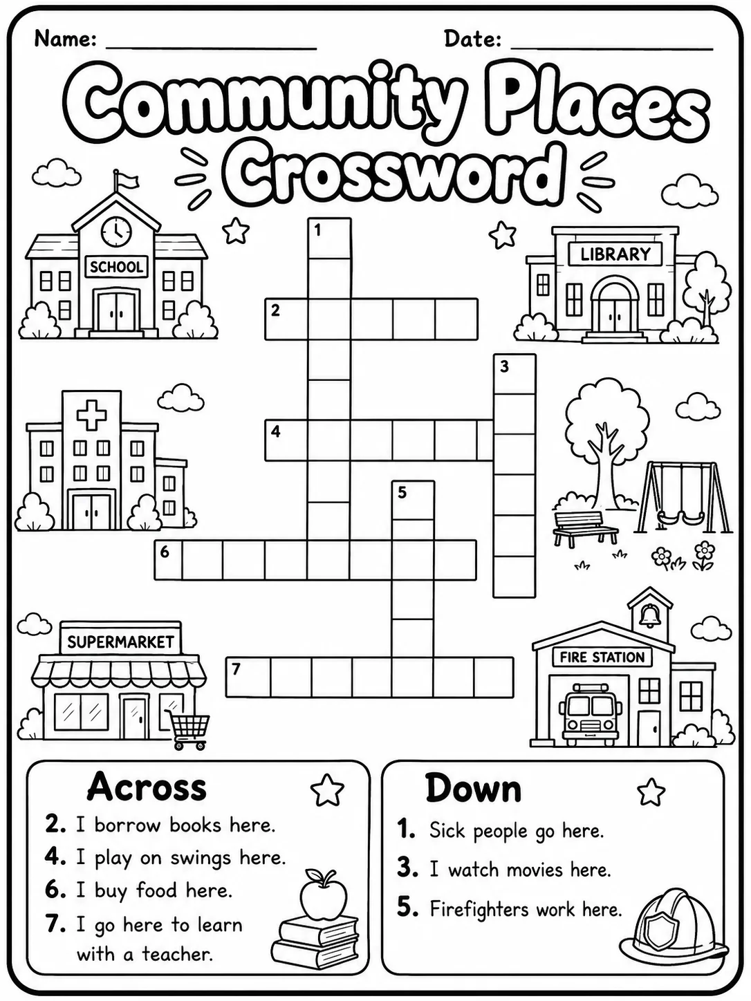 Family Members Crossword Worksheet Pack page 5 printable worksheet preview