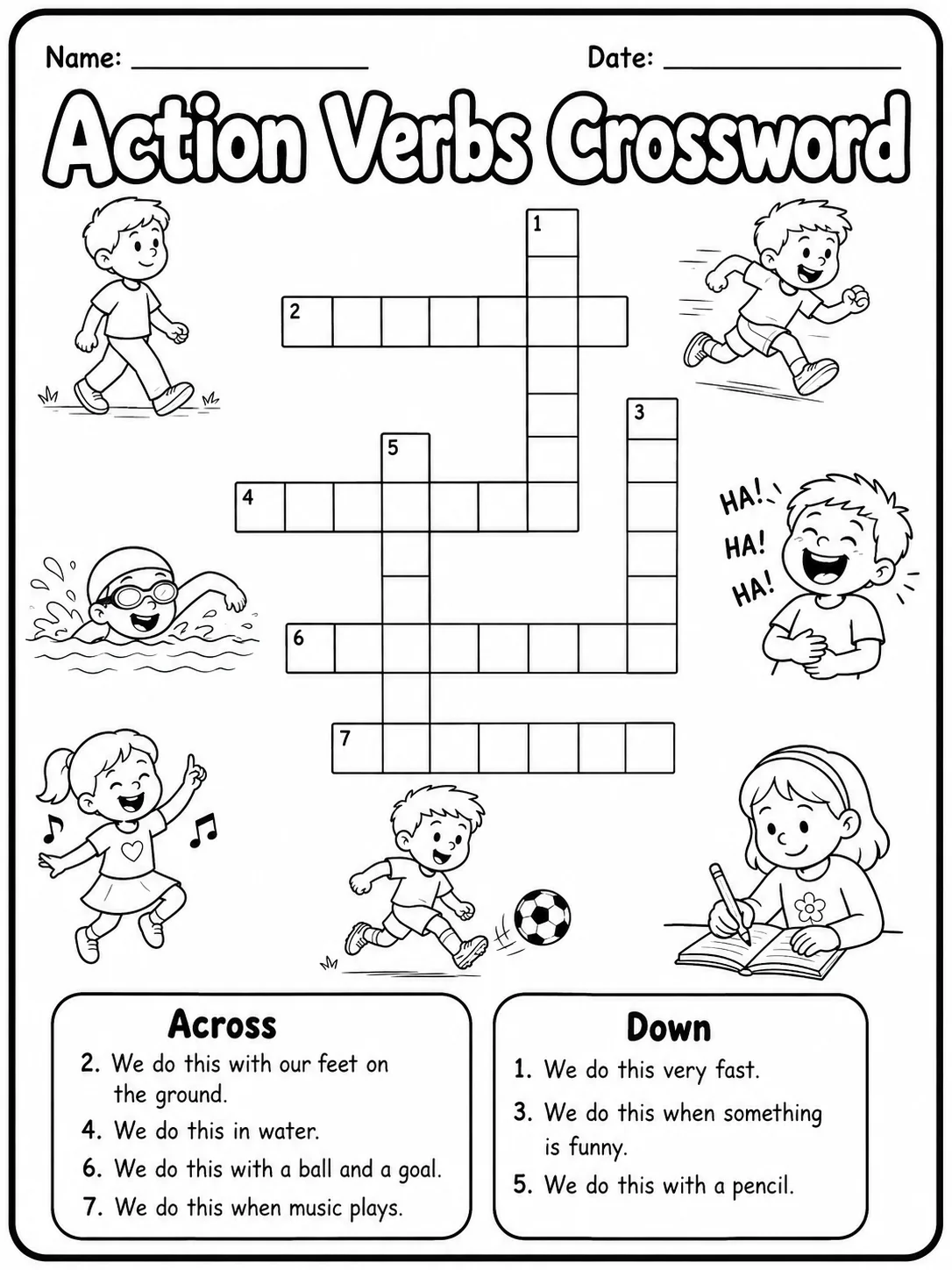 Pets Crossword Worksheet Pack page 4 printable worksheet preview