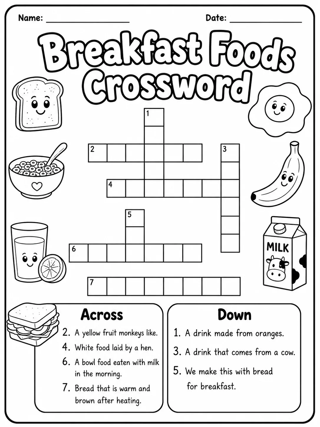 Pets Crossword Worksheet Pack page 5 printable worksheet preview