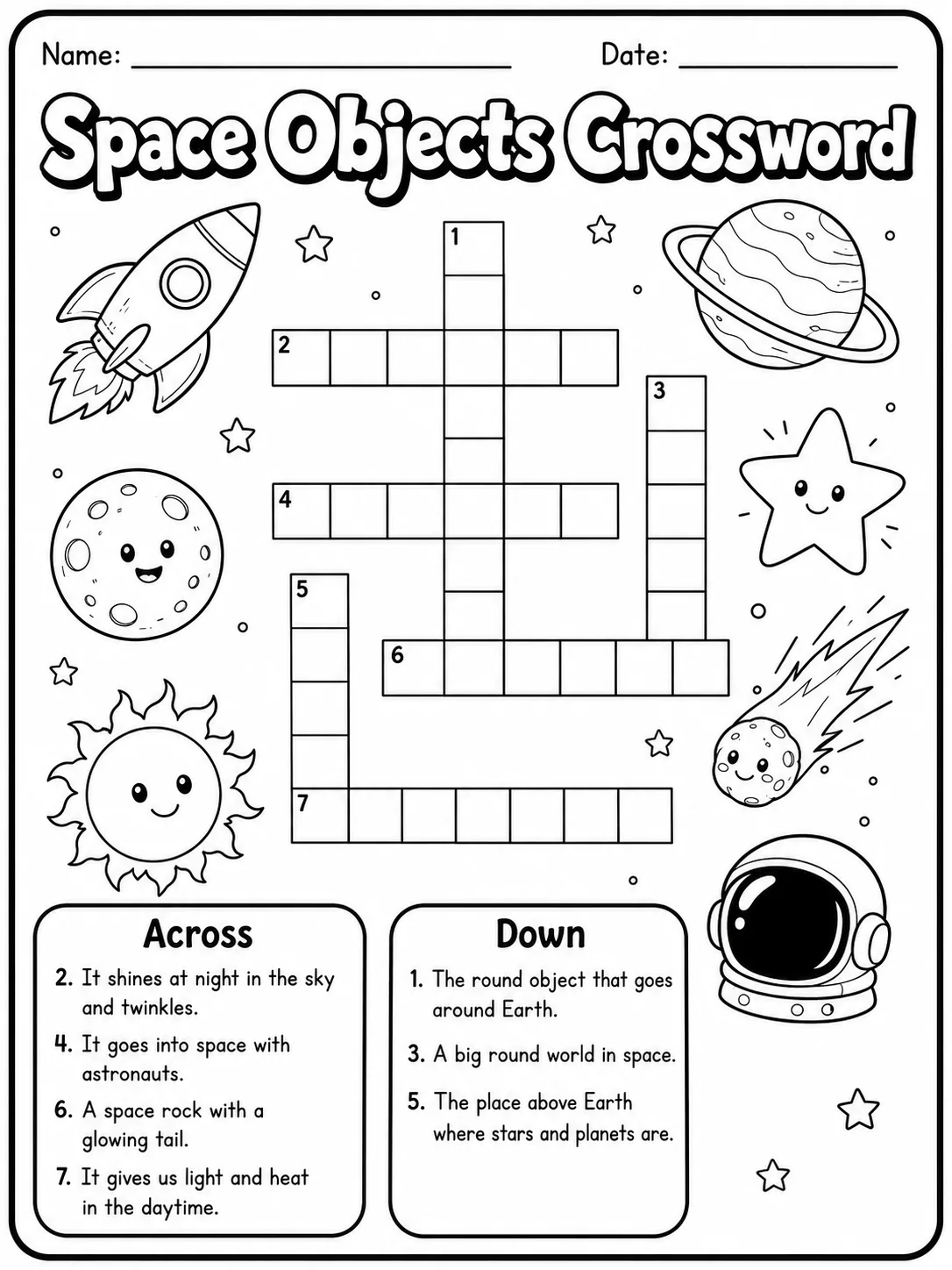 Bakery Foods Crossword Worksheet Pack page 4 printable worksheet preview