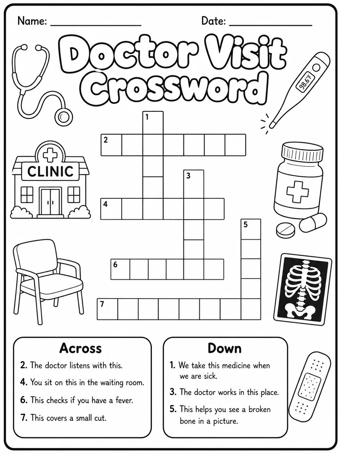 Dinosaurs Crossword Worksheet Pack page 9 printable worksheet preview