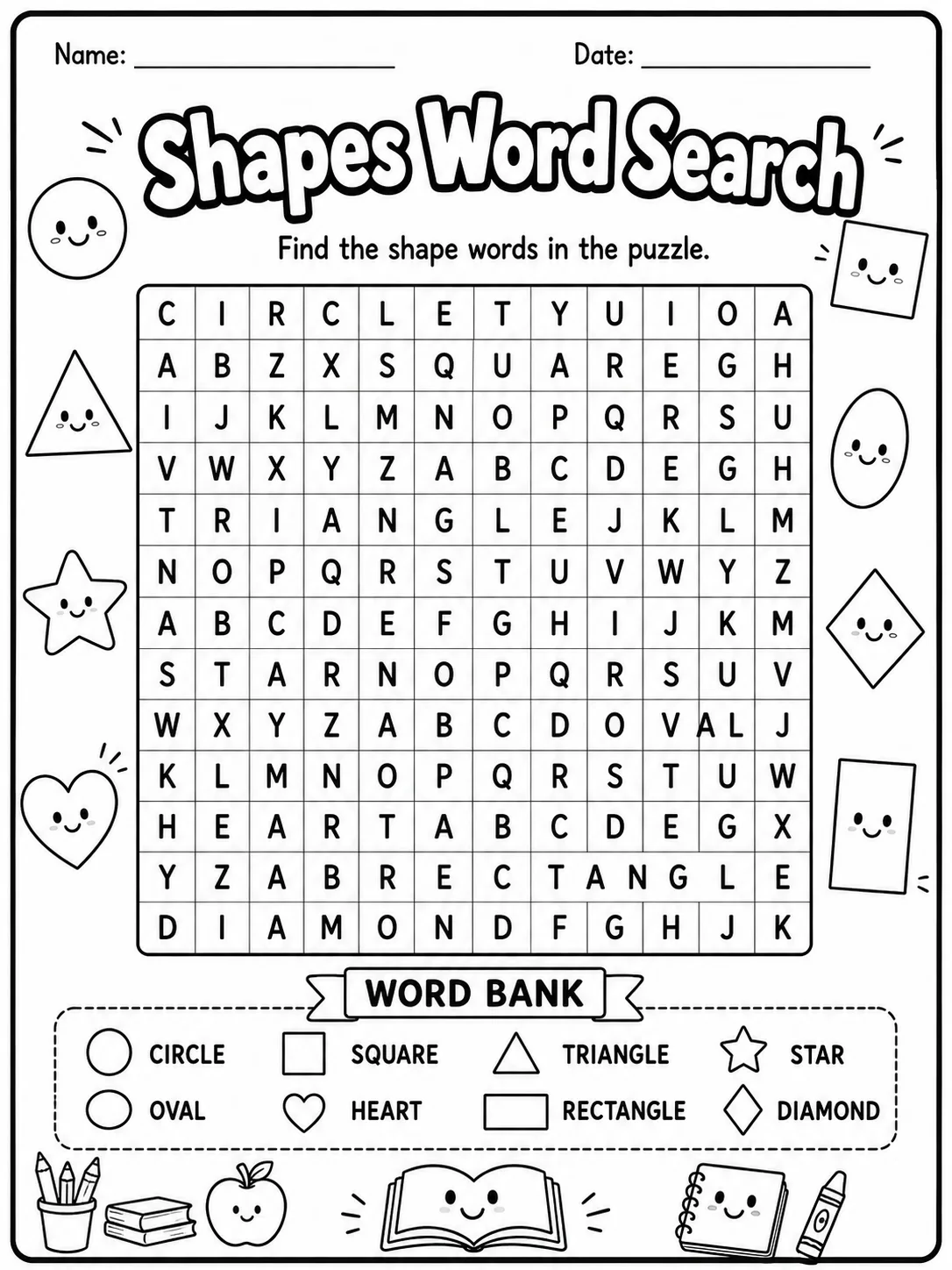 Insects: Word Search Worksheet Pack page 4 printable worksheet preview