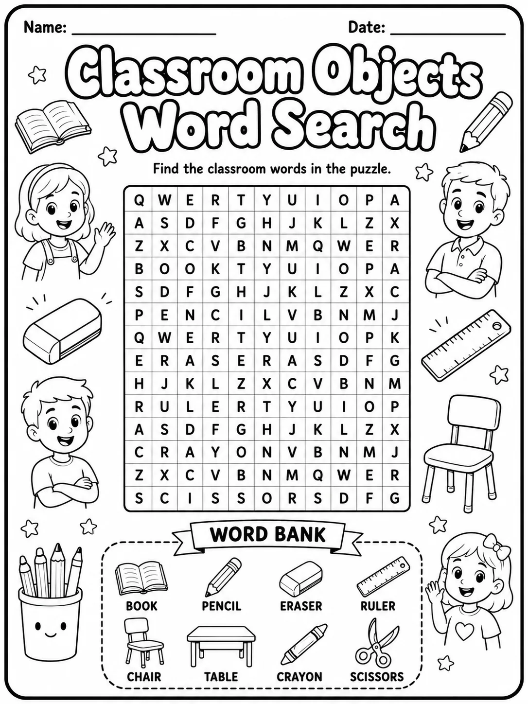 Family Members Word Search Worksheet Pack page 3 printable worksheet preview