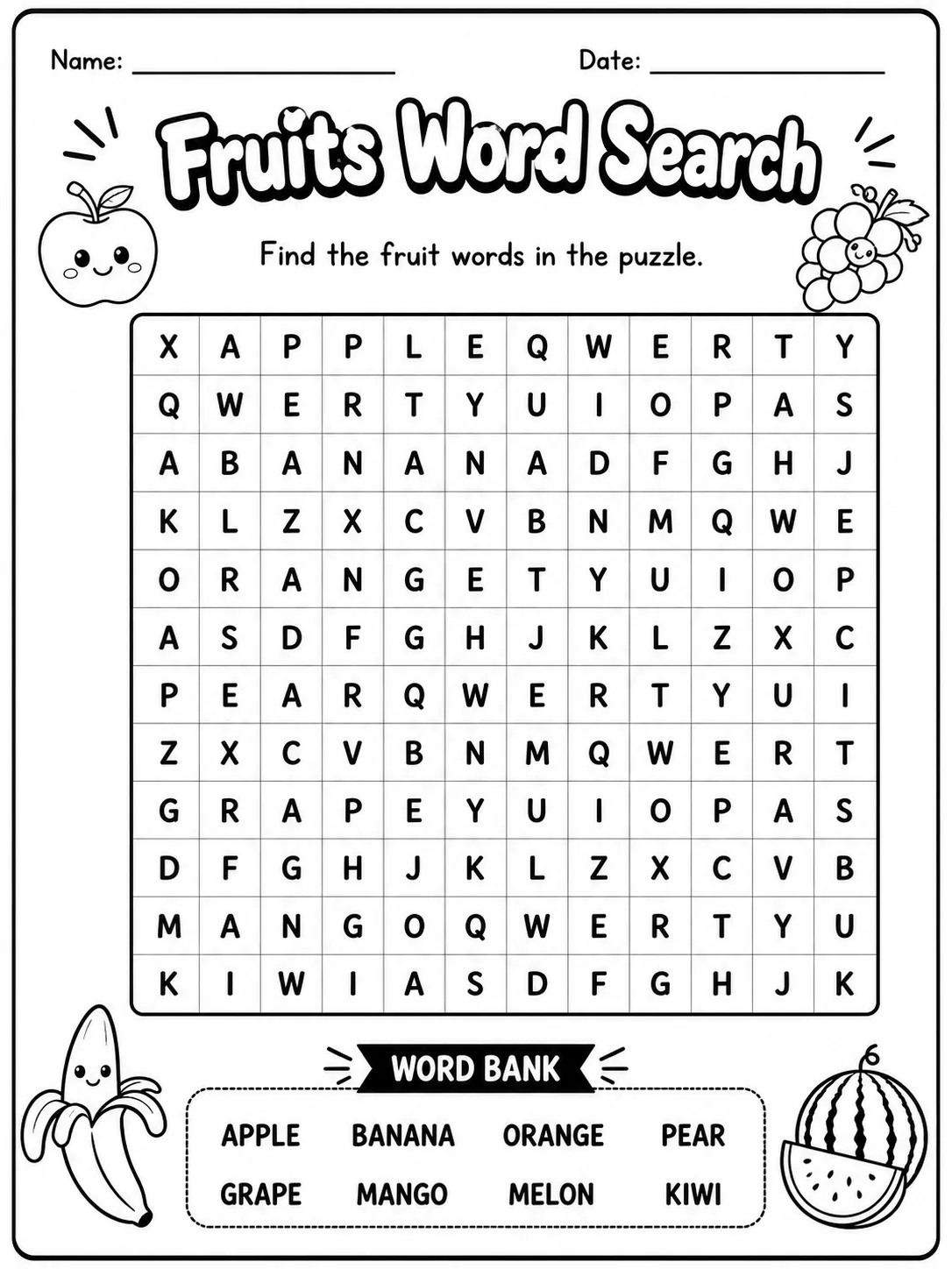 Farm Animals Word Search Worksheet Pack page 5 printable worksheet preview