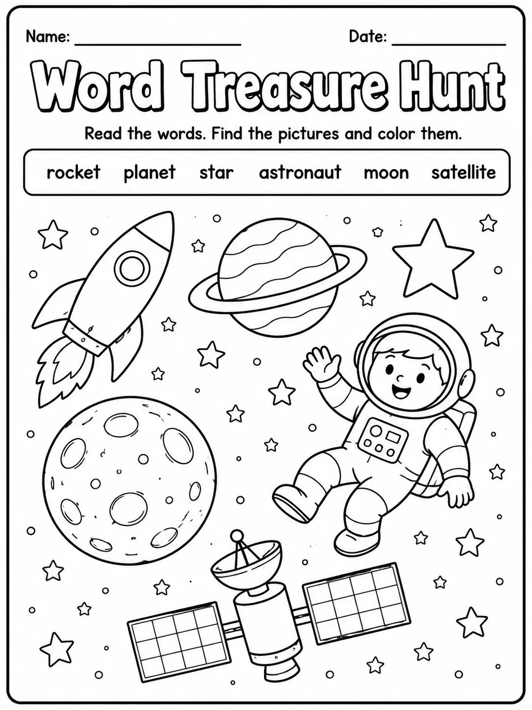 Word Treasure Hunt Worksheet Pack page 8 printable worksheet preview