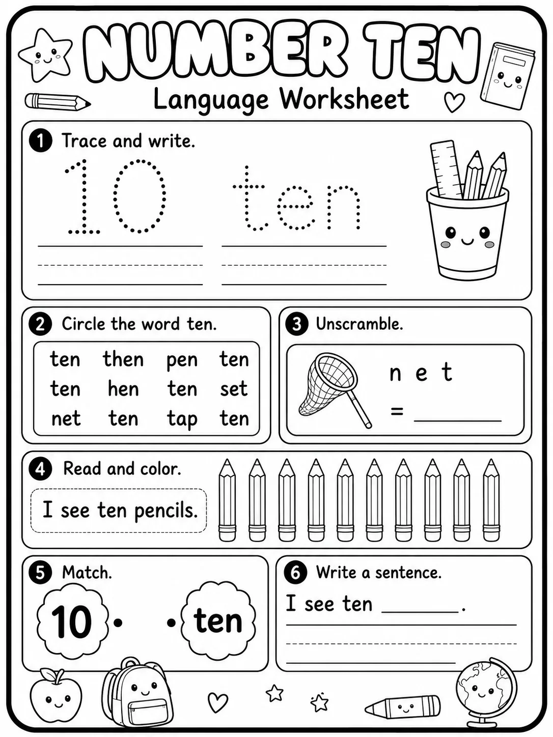 Word Treasure Hunt Worksheet Pack - Set 2 page 10 printable worksheet preview