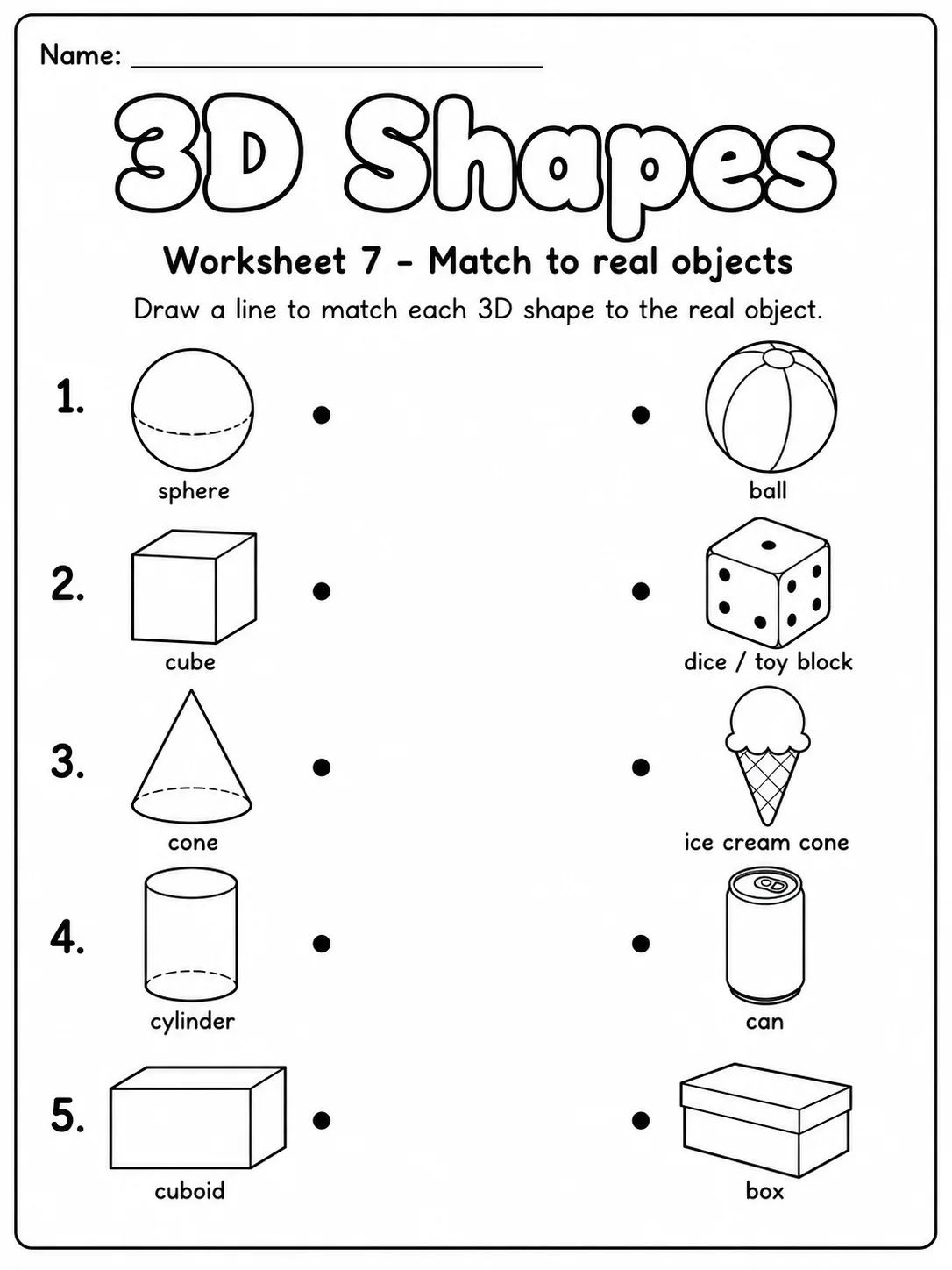 2D Shapes Worksheet Pack - Set 2 page 7 printable worksheet preview
