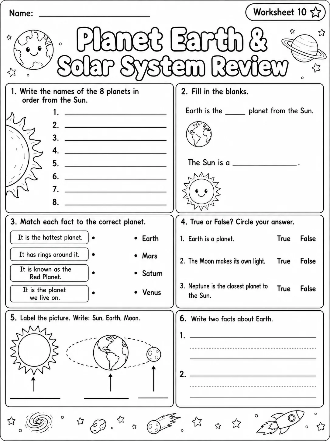 Living or Non-Living? Worksheet Pack page 10 printable worksheet preview