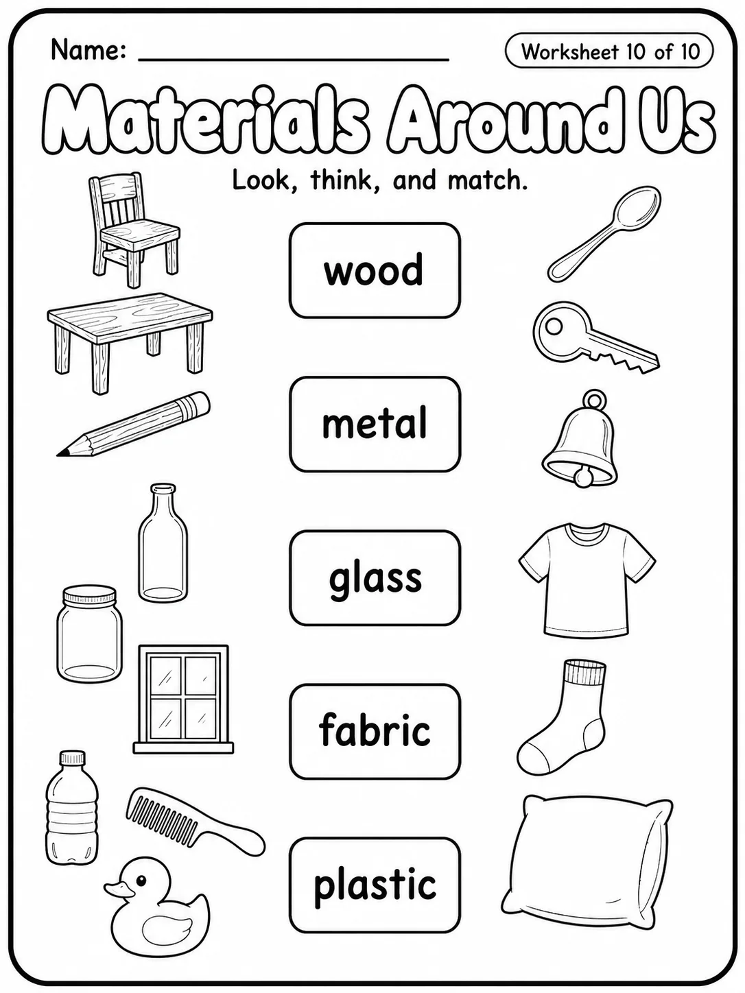 Plants Around Us Worksheet Pack page 10 printable worksheet preview