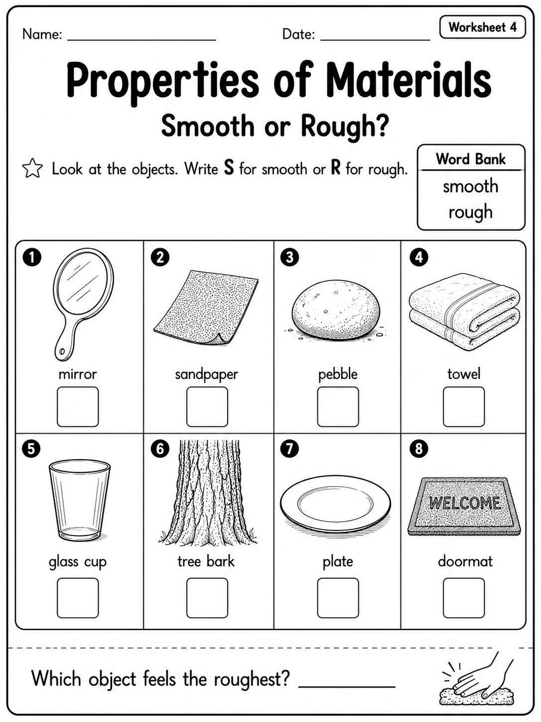 Properties of Materials Worksheet Pack page 4 printable worksheet preview