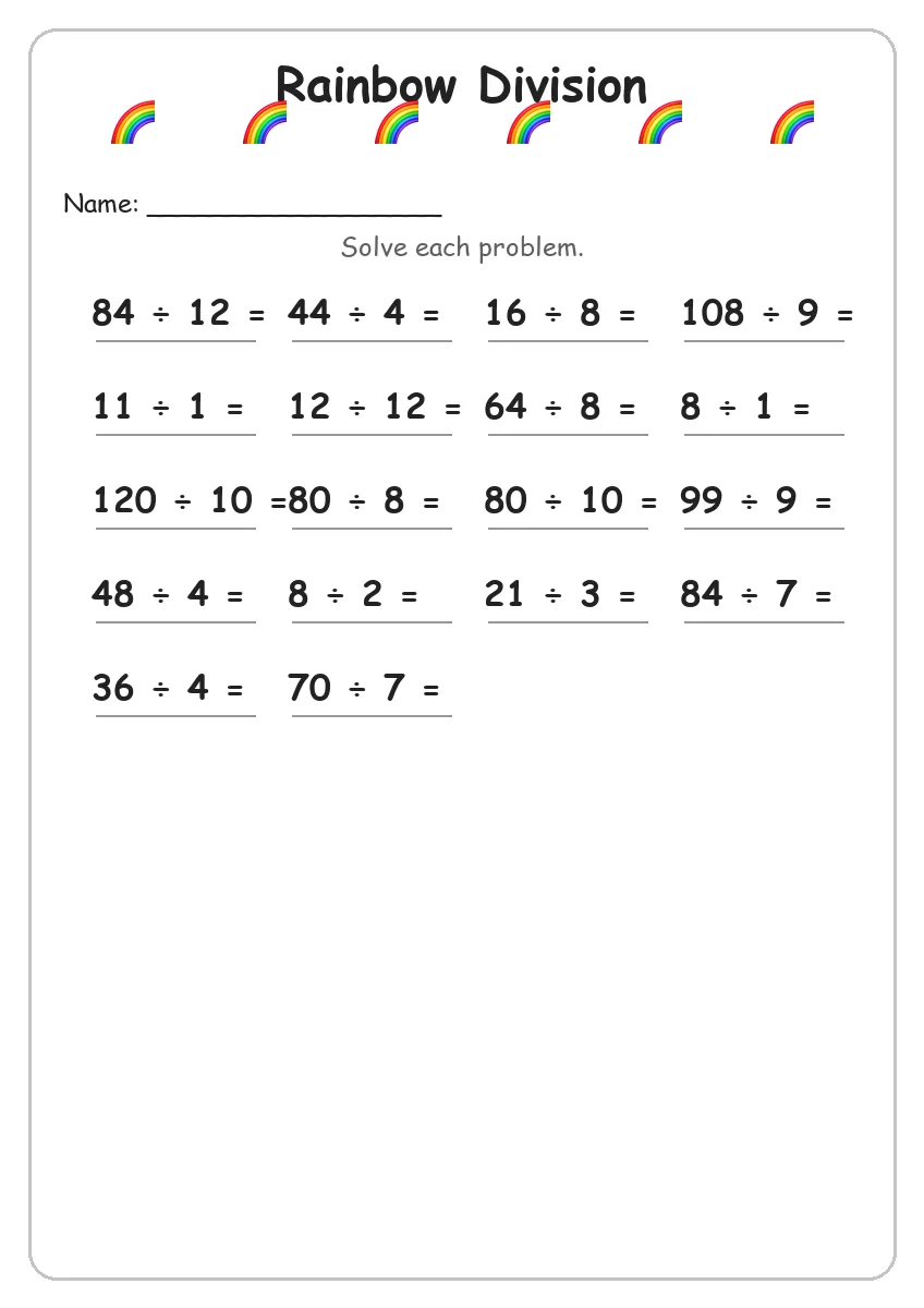 Rainbow Division (Grade 4)