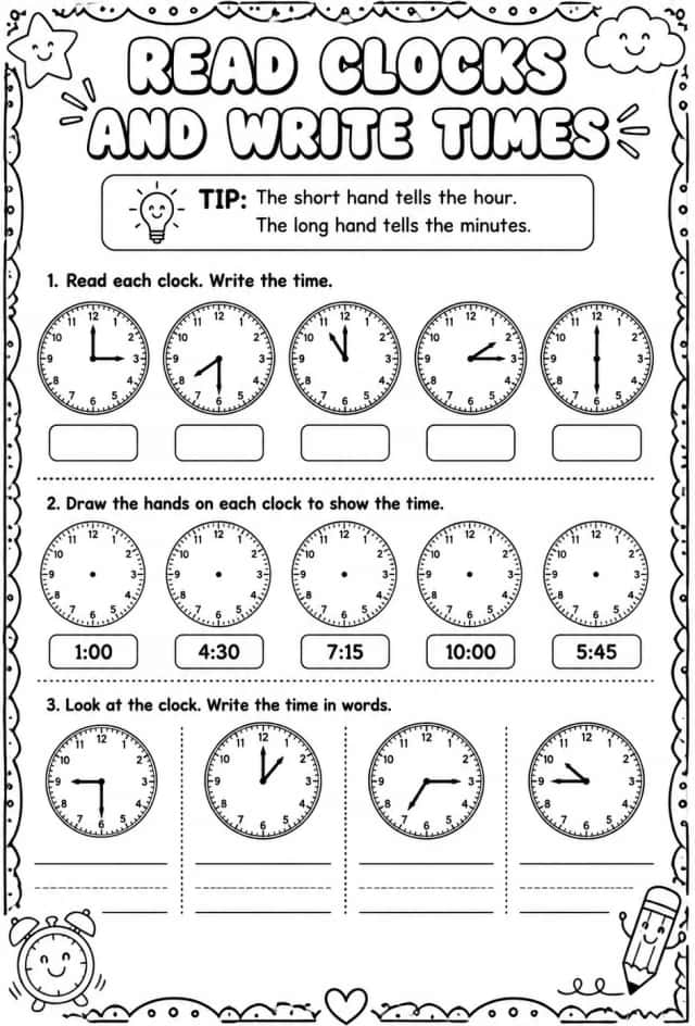 Read clocks and write times