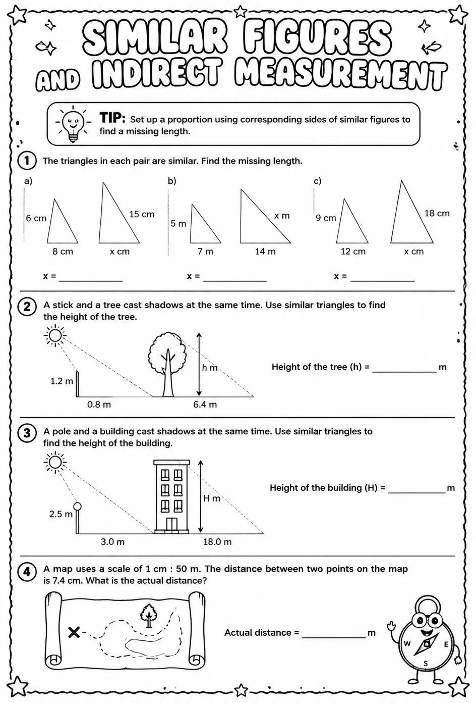 Similar figures and indirect measurement