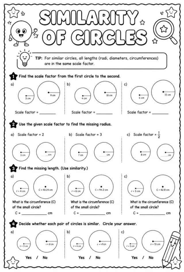 Similarity of circles