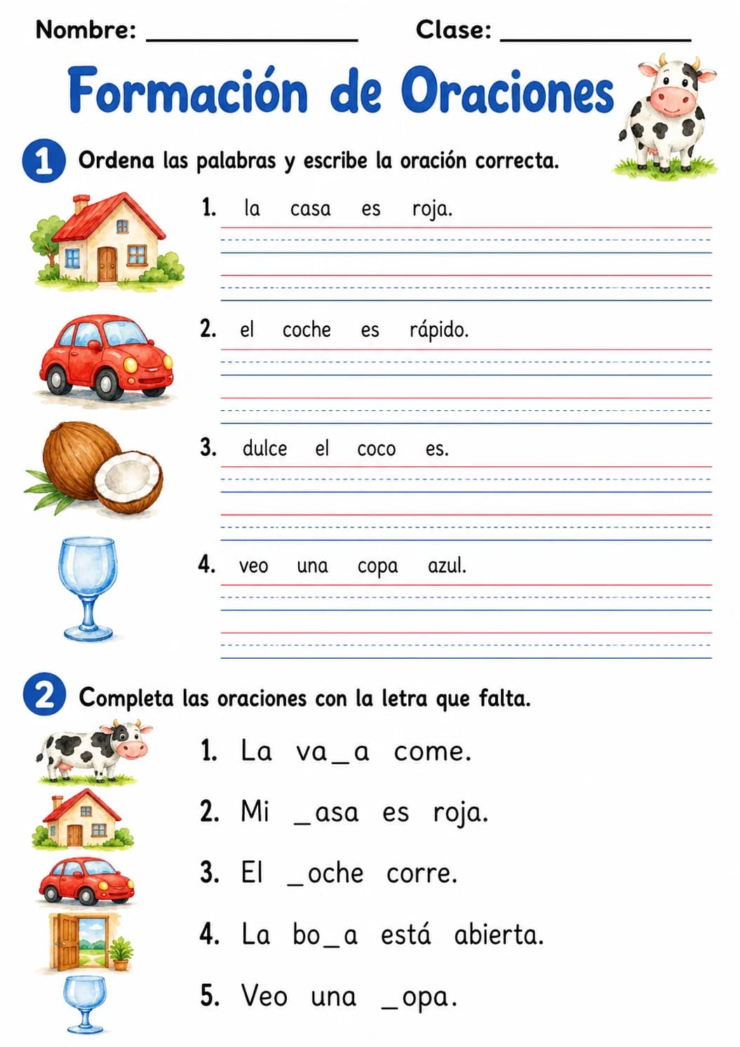 Spanish Letter C Phonics Worksheets Pack printable worksheet pack preview from KiwiBee