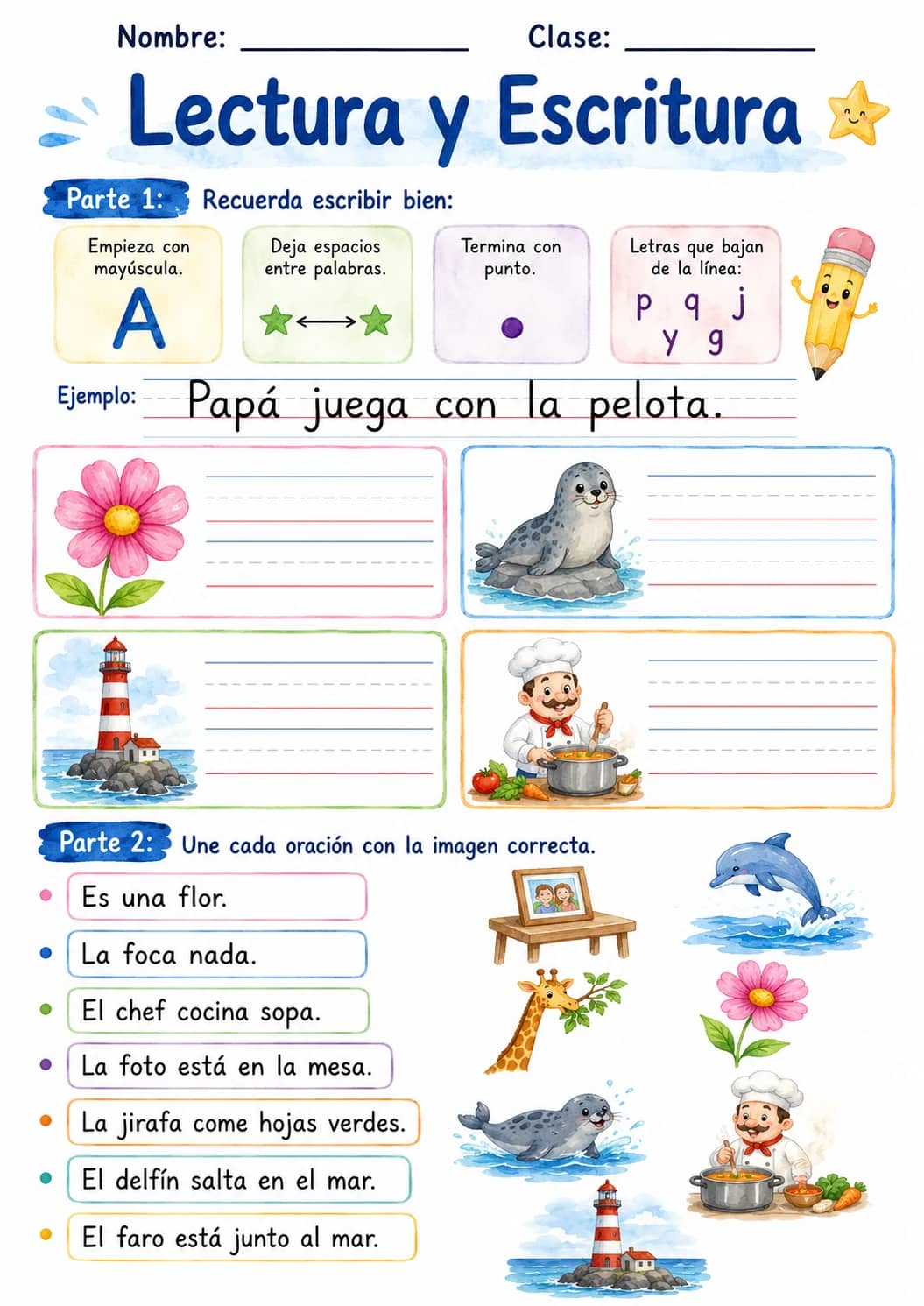 Spanish Letter F Phonics Worksheets Pack printable worksheet pack preview from KiwiBee