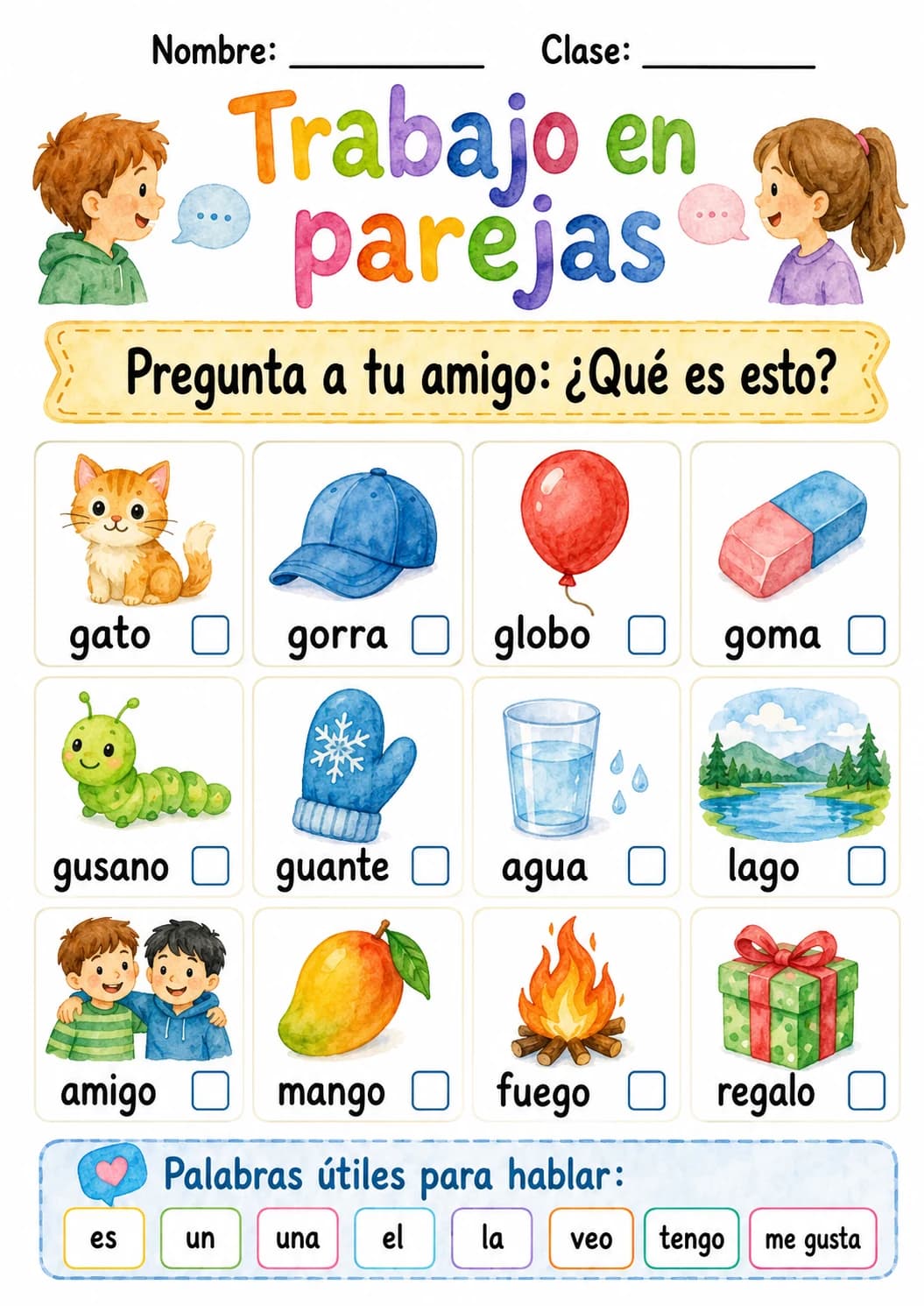 Spanish Letter G Phonics Worksheets Pack page 3 printable worksheet preview