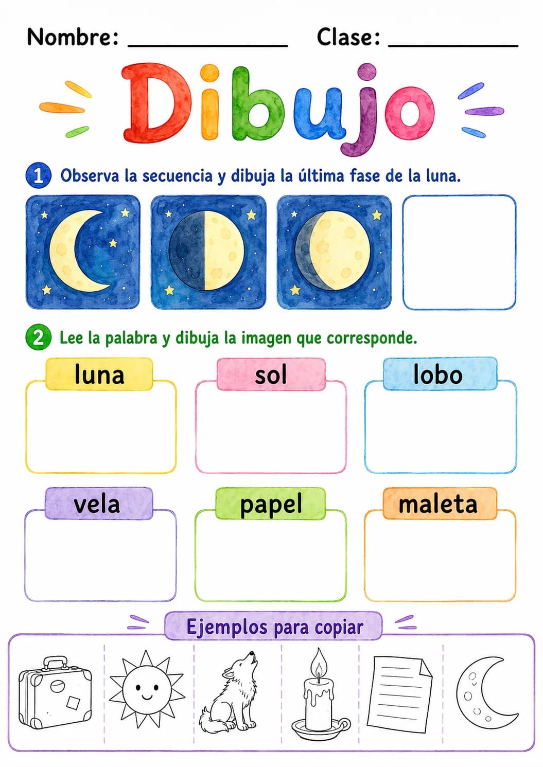 Spanish Letter L Phonics Worksheets Pack page 6 printable worksheet preview