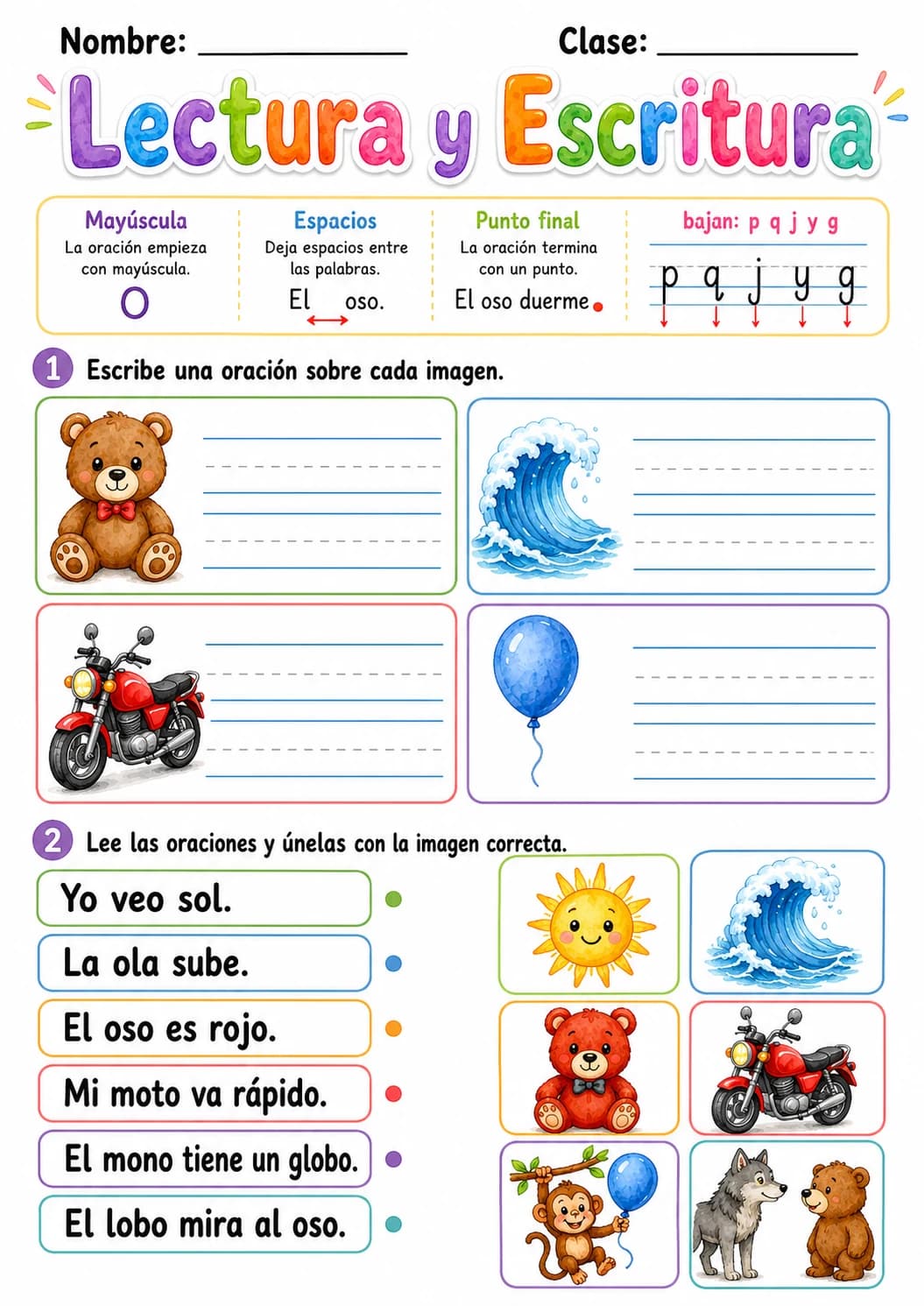Spanish Letter O Phonics Worksheets Pack page 10 printable worksheet preview