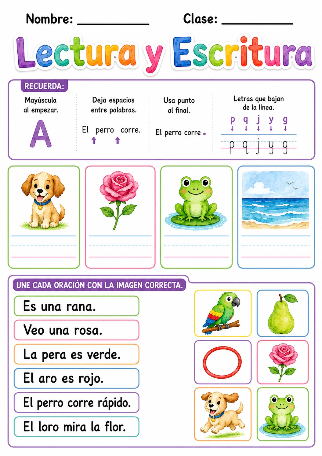 Spanish Letter R Phonics Worksheets Pack page 5 printable worksheet preview