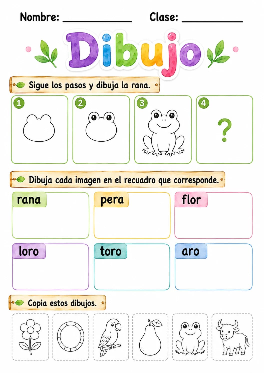 Spanish Letter R Phonics Worksheets Pack page 6 printable worksheet preview